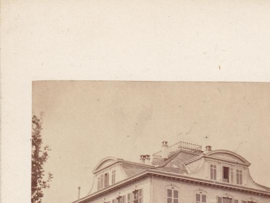 Historische Villa Metzler, vor dem Umbau 1862, Foto: Historisches Archiv B. Metzler seel. Sohn & Co.